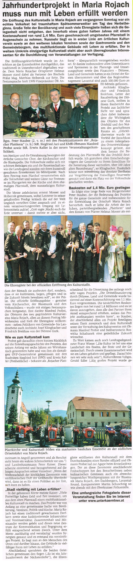 Kulturstadleröfnung