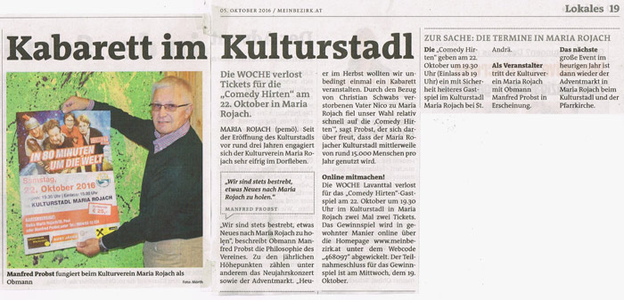 Kabarett Comedy Hirten